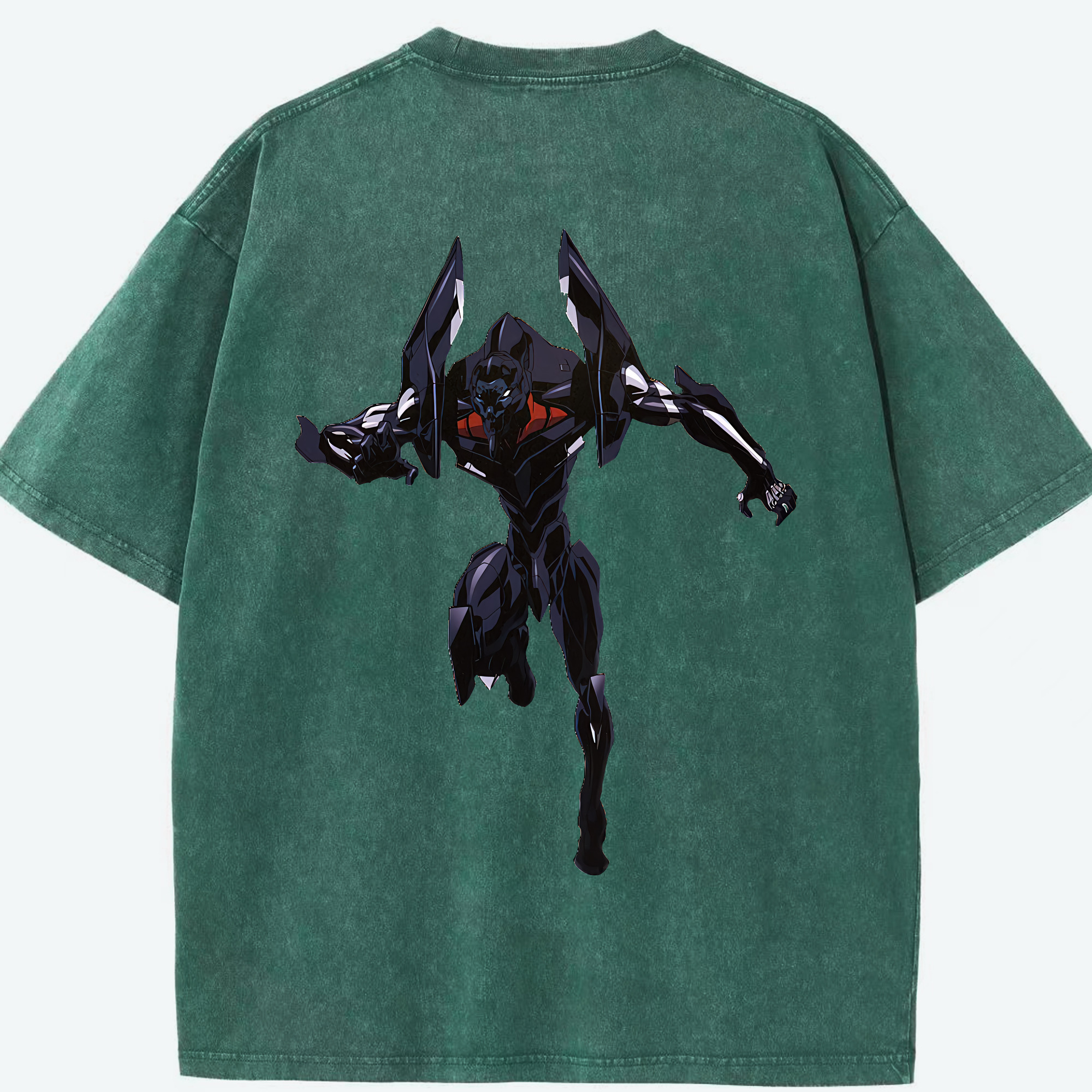 （画像用） EVA 新世紀エヴァンゲリオン 綿100% ヴィンテージ風 半袖Tシャツ（背面プリント）